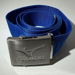 Mizuno Royal Blue Golf Belt with Metallic Buckle